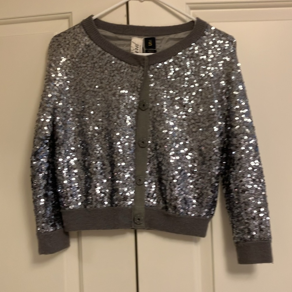 Bird by Juicy Couture Sequin Cashmere Cardigan